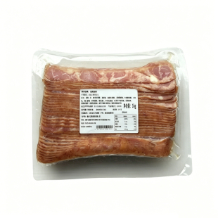 ISU惠优培根切片1kg香煎烟熏肉片早餐半成品食材商用手抓饼配菜