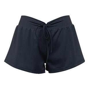 梵舒芭蕾舞体操服短裤练功裤子微喇叭口平角裤高腰黑色舞蹈短裤