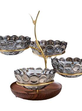 轻奢高级感水果盘客厅2023新款