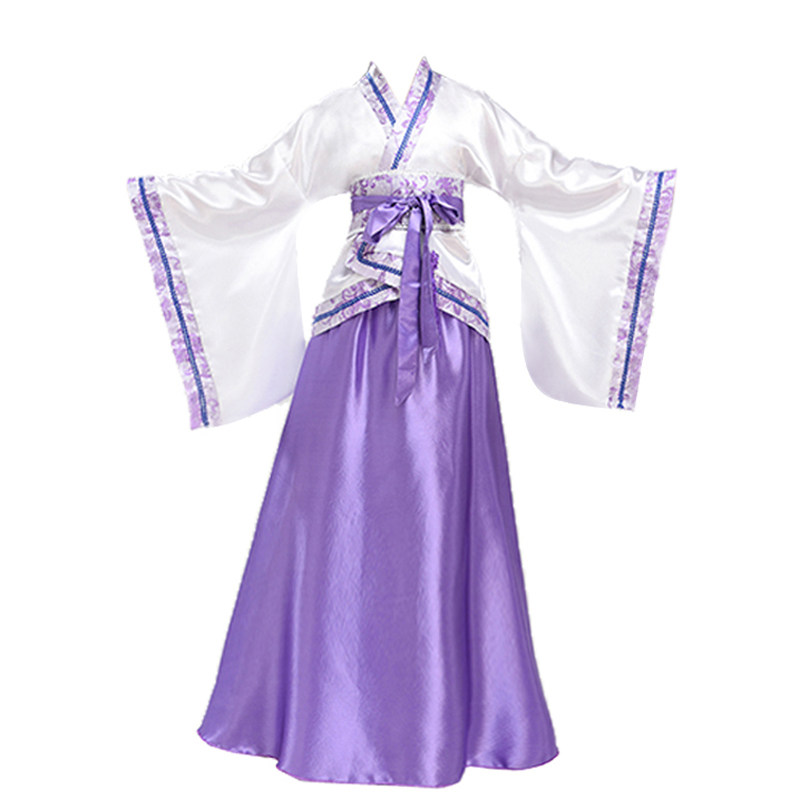 儿童古装服装仙女公主小姐古代衣服女小学生亲子清新淡雅小孩汉服