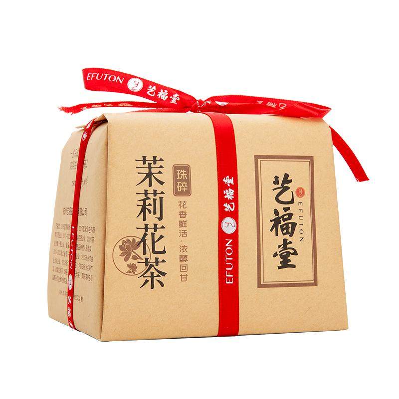 艺福堂茶叶茉莉珠碎茉莉花茶高碎浓香型伏天茉莉茶包袋装散装新茶
