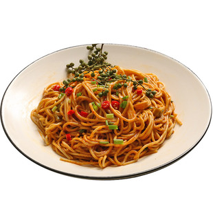 藤椒热干面湖北特产椒麻干拌面非油炸干碱面带调味料包6人份6包装