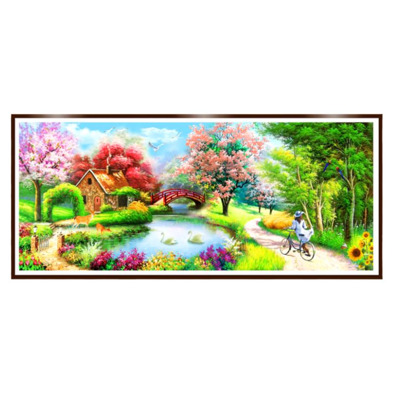 梦中家园钻石画方钻满贴钻十字绣
