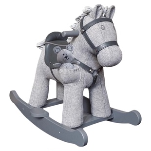 littlebirdtoldme儿童实木摇摇马木马玩具宝宝周岁生日礼物9月+