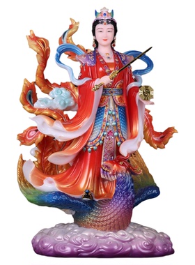 汉白玉九天玄女娘娘佛堂供奉像