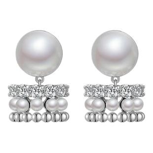 摩邦珠宝月落摇情-江流宛转-月照耳环小众百搭女时尚轻奢生日礼物