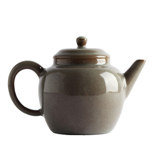 土人斋龙泉青瓷手工茶具儒雅状元壶球孔正把泡茶壶分茶器功夫茶道