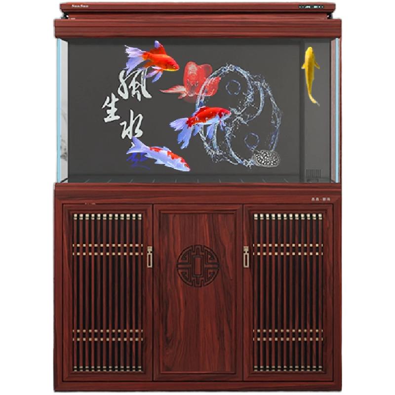 森森鱼缸大型超白玻璃客厅