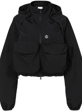 GuukaTech机能可拆卸工装夹克女