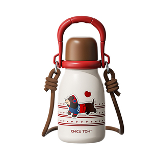 陶瓷保温杯女生高颜值2025新款不锈钢水杯大容量吸管杯子外出便携