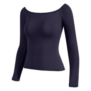 【消烦局长】 Cotton修身显瘦气质辣妹一字肩长袖T恤女上衣