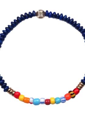 pohier宝喜儿青金石珠非洲古董