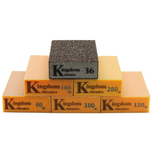 K牌Kingdom海绵砂块纸抛光木工打磨砂块金刚砂海绵擦沙块工业除锈