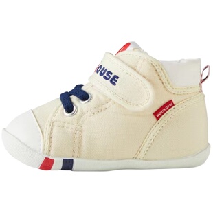 国内现货日本制mikihouse学步鞋一段二段帆布鞋板鞋10-9301-495