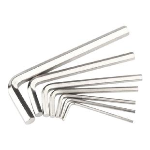 L型内六角扳手好质量六棱六角匙套装螺丝刀工具镀镍0.9mm-10mm