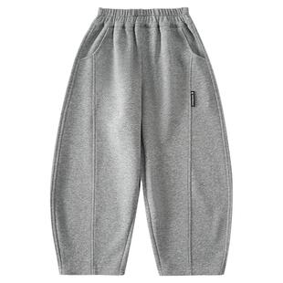 男童弯刀裤子运动裤卫裤春秋款2026新款儿童中大童男孩休闲裤春装