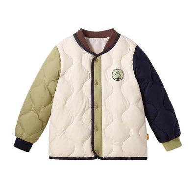 贝肽斯轻薄外套撞色羽绒服棒球服