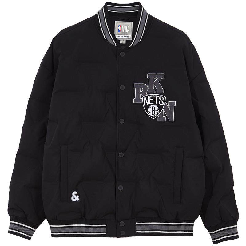 杰克琼斯宽松棒球领羽绒服