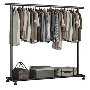 衣架落地卧室家用室内外挂衣杆子简易阳台收纳可移动式晾晒衣帽架