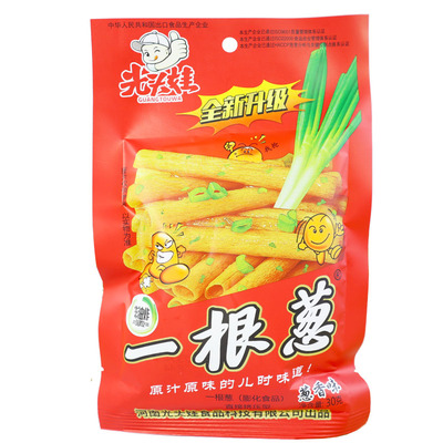 光头娃一根葱薯条儿时怀旧小吃