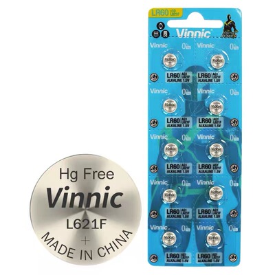 包邮VINNIC/松柏L621F AG1 SR621SW纽扣电池1.5V电子10粒包邮