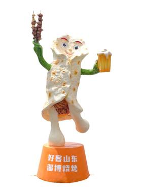 艺家乡仿真烧烤串雕塑玻璃钢