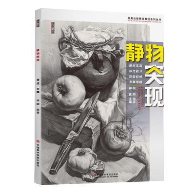 静物突现 素描组合水果单体组合结构基础入门照片零基础画临摹范本国美画册教学教材书籍中国美院美术绘画石膏中考高考联考教程书
