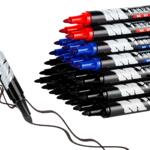 晨光油性记号笔黑色防水防油不掉色工地专用批发马克笔标记笔大头笔粗头速干不可擦医用白色红色蓝色快递专用