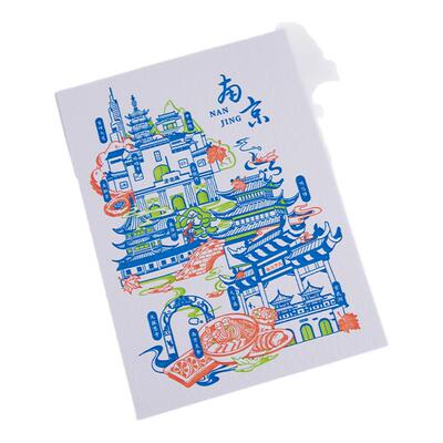 南京凸版明信片夫子庙秦淮河玄武湖鸡鸣寺旅游文创纪念品祝福贺卡