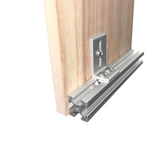 铝型材桌面木板固定件20 30 40框架侧面板材居家DIY小配件L型角码