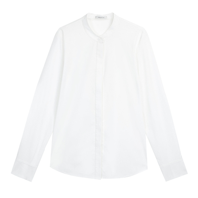 MavenLin高级感立领正肩衬衫