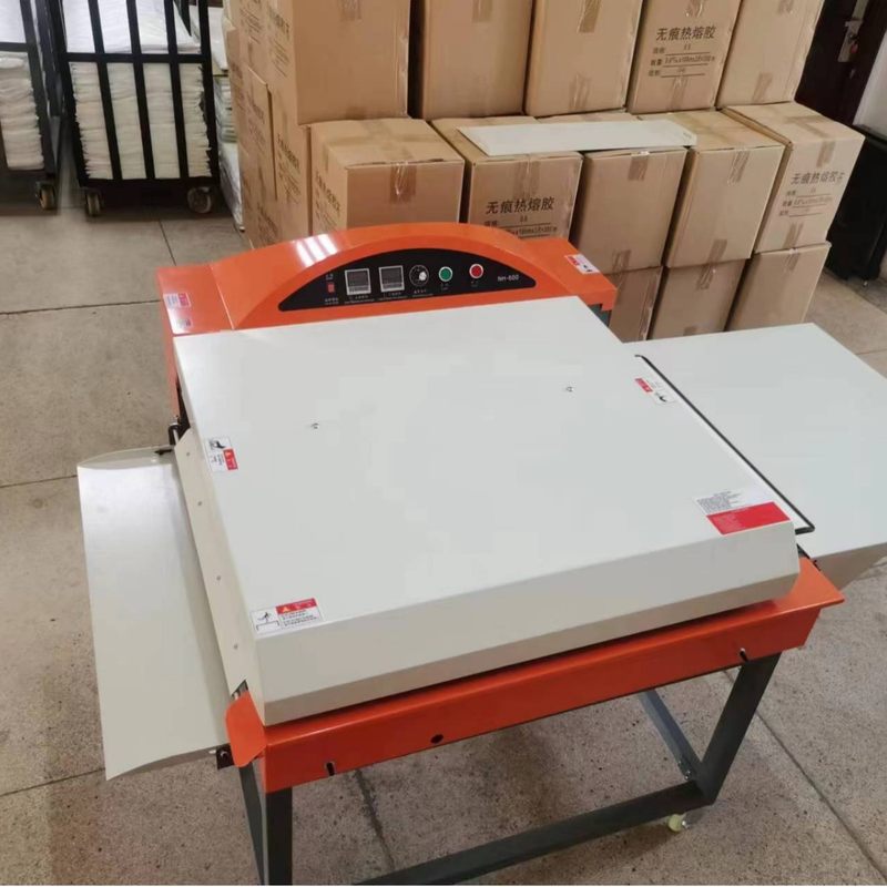 HM-500厂家供应热熔粘合机气动飞织布料压衬机烫籿机烫边高效