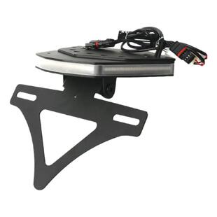 适用 宝马S1000RR改装短尾车牌架 短尾带LED转向刹车灯 牌照支架