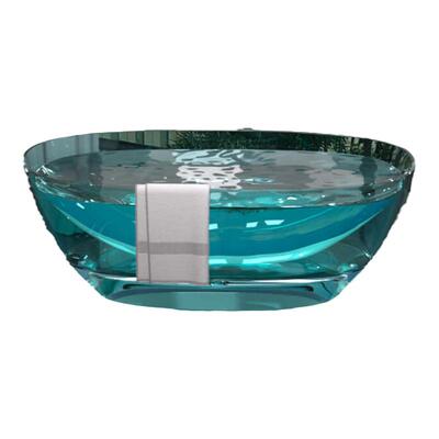 比尔嘉透明树脂浴缸家用独立式一体水晶缸酒店民宿网红椭圆形浴盆