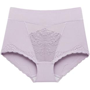 曼妮芬大码内裤女高腰收腹性感蕾丝内裤三角裤抗菌内裆20710335