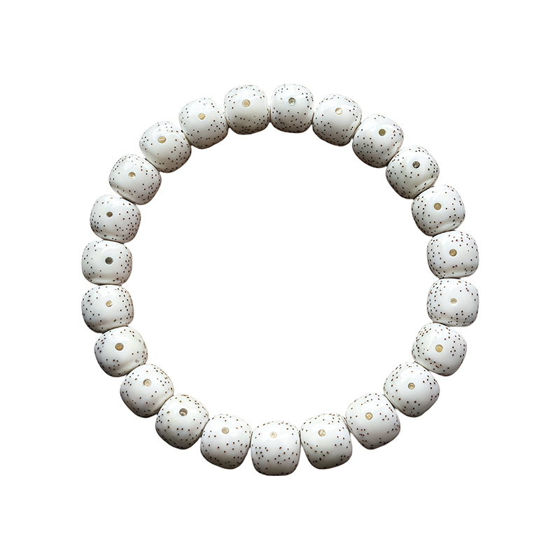 真海南星月菩提手串正品原生态月朗星稀顺白大留白高密度单圈文玩