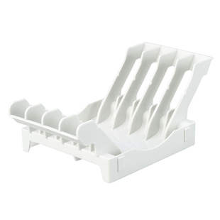 inomata日本进口餐盘收纳架厨房台面盘子置物架橱柜内碟子分隔架