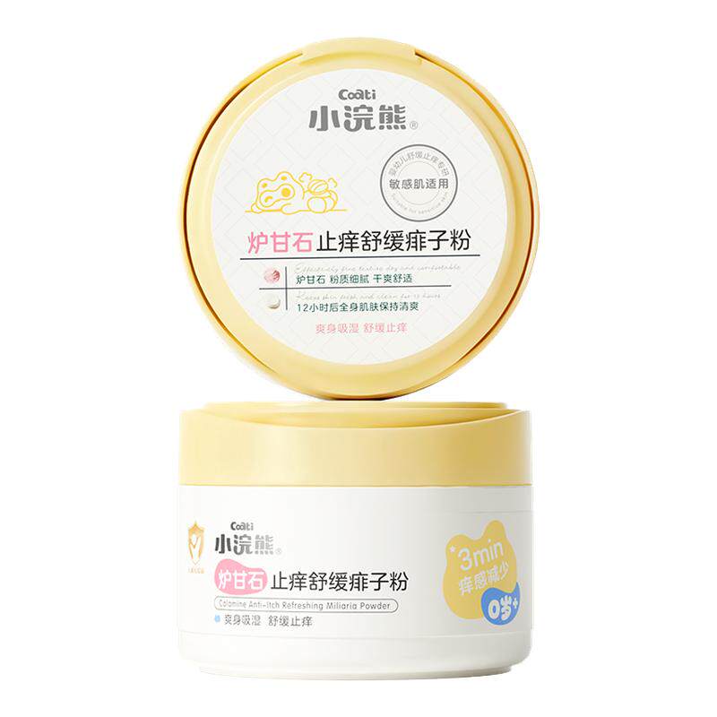 小浣熊炉甘石止痒舒缓痱子粉150g