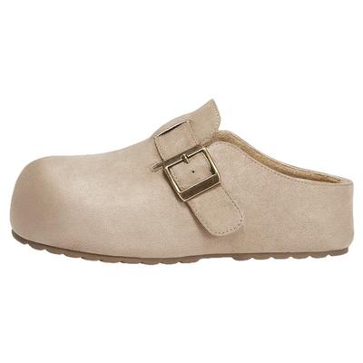 达芙妮厚底勃肯鞋女一脚蹬单鞋女