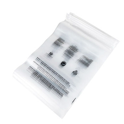 服装拉链袋背面警告语透明PE加厚