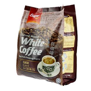马来西亚进口超级牌SUPER怡保炭烧咖啡 三合一速溶白咖啡15小包
