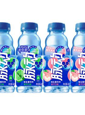 脉动饮料桃子青柠味400ml*6瓶装便携迷你小瓶装维生素饮料解渴