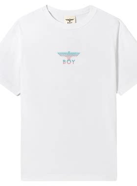 【霓虹心语】BOYLONDON情侣款爱心渐变潮牌设计感短袖T恤N01902