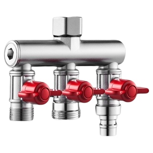 水龙头一分三分流器角阀一进二出三通分水阀洗衣机进水管四通接头