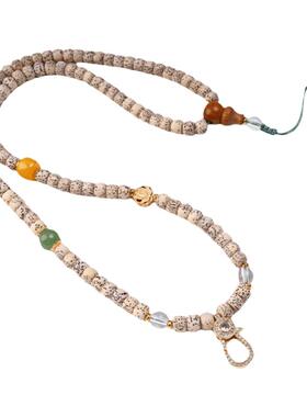 泰伽星月菩提镶钻佛牌挂链男女