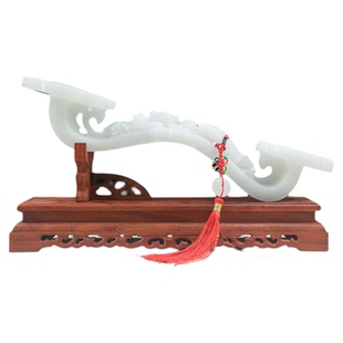 福雅禄玉如意摆件客厅酒柜玄关商铺乔迁天然玉石礼品新房吉祥装饰