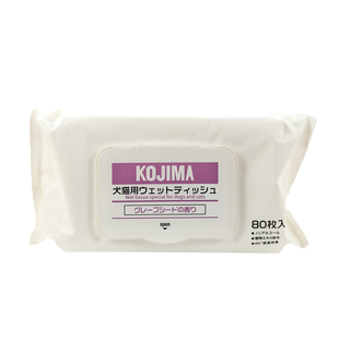petinn KOJIMA宠物湿巾果物清香狗猫专用去泪痕消毒杀菌除臭80抽