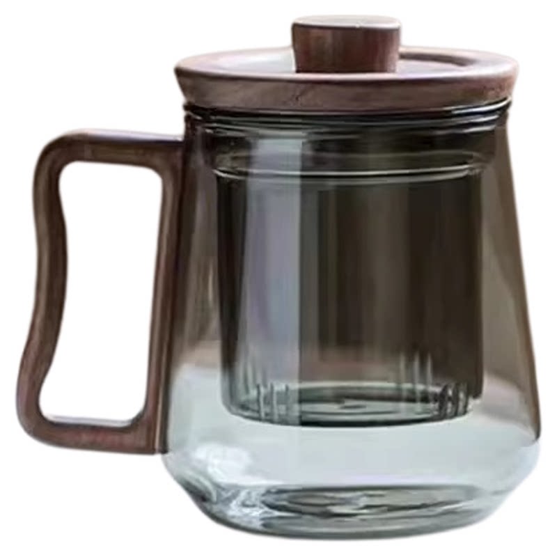 玻璃泡茶杯茶水分离耐高温