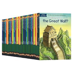 Where Is世界地理历史遗迹 英文原版 白宫金字塔斗兽场 儿童桥梁章节小说少儿中小学生科普读物英语书籍What Is/Who Was系列全套