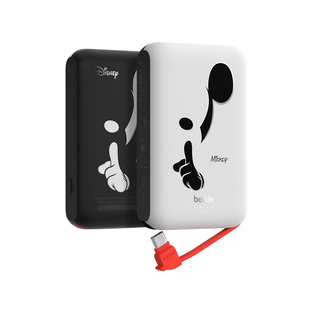 【3C认证】贝尔金米奇限定充电宝自带线10000mAh大容量20WPD快充便携移动电源适用iphone16苹果手机可上飞机